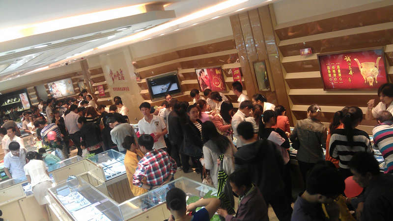 常州金店中秋国庆销售异常火爆!