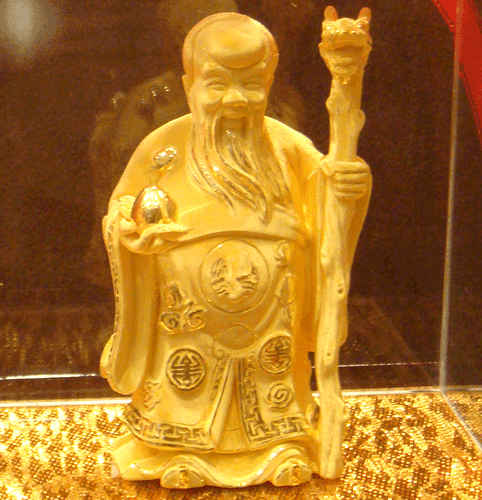 足金摆件福寿星